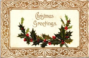 Merry Christmas With Holly