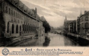 Belgium Ghent Gand Ancien Couvent des Dominicains Vintage Postcard 08.82