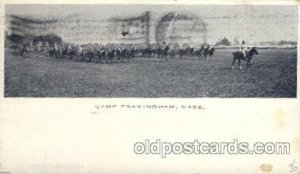 Camp Framingham, Mass., Massachusetts, USA Military, War 1905 crease top left...