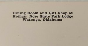 Vintage Postcard Roman Nose State Park Lodge Watonga Oklahoma OK   719