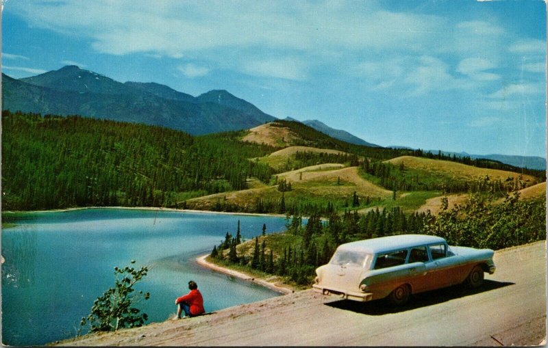 On the Carcross Whitehorse Road, station wagon, Mac's Foto Anchorage, Alaska