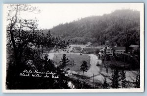 Black Hills South Dakota SD Postcard RPPC Photo State Game Lodge View 1929