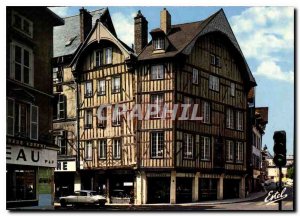 Modern Postcard Troyes Aube Champagne Houses Capital Champenoises Street E Zola