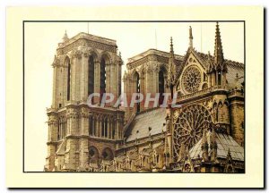 Modern Postcard Paris Notre Dame de Paris and Tours Perspective south transept