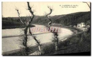 Old Postcard Lannion La Valle Leguer