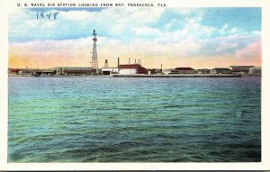 Florida Pensacola U S Naval Air Station Looking From Bay