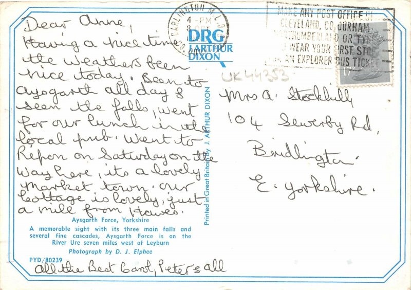 uk44353 agysgarth force yorkshire uk