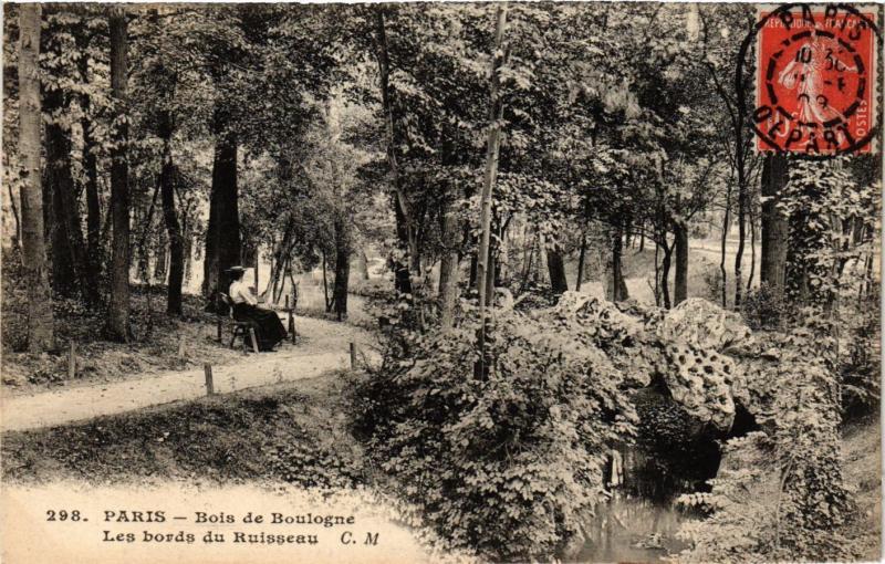 CPA Paris 16e Paris-Bois de Boulogne-Les bords du Ruisseau (313448)