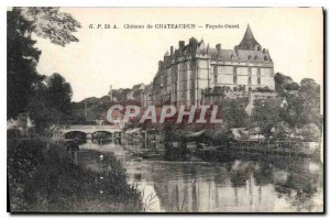 Old Postcard Chateau of Chateaudun West Facade