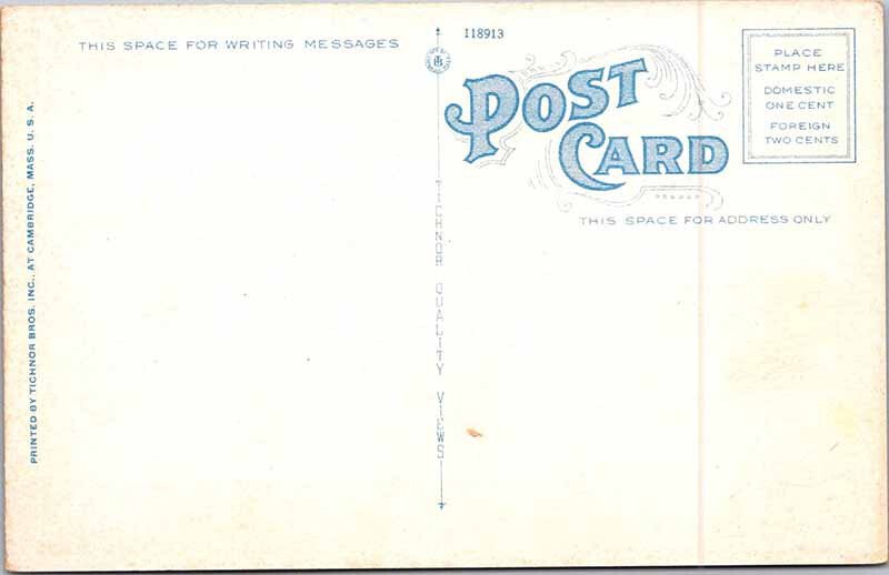 Postcard BUILDING SCENE Boston Massachusetts MA AM6466