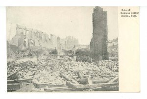 MA - Chelsea. Fire Ruins Apr. 12, 1908. Business Section