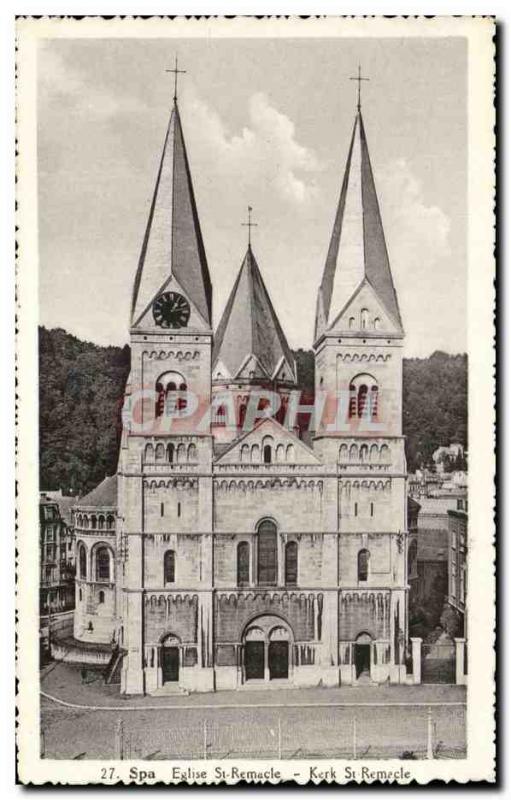 Postcard Old Church St Remacle Spa Kerk St Remecle