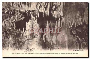 Postcard Ancient Caves of Baume Les Messieurs Jura Dome of St. Peter and the ...