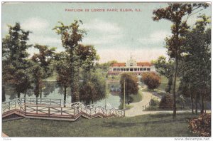ELGIN, Illinois, 1900-1910s; Pavilion In Lord's Park