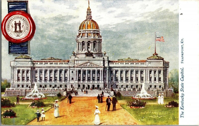 Tucks 2454 Kentucky State Capitol Vintage Postcard J42