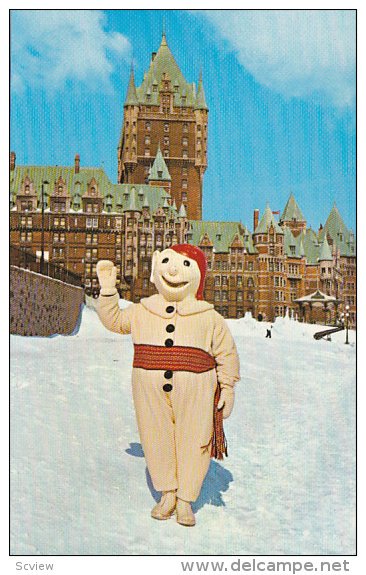 Winter Carnival, Bonhomme Carnival, Chateau Frontenac, QUEBEC CITY, Quebec, C...