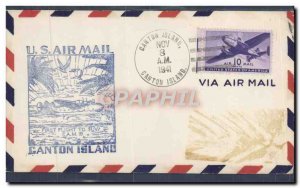 Letter US 1st flight to Suva Canton Island August 11, 1941