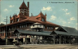 Allentown Pennsylvania PA LV Passenger Railroad Train Station c1910 Postcard