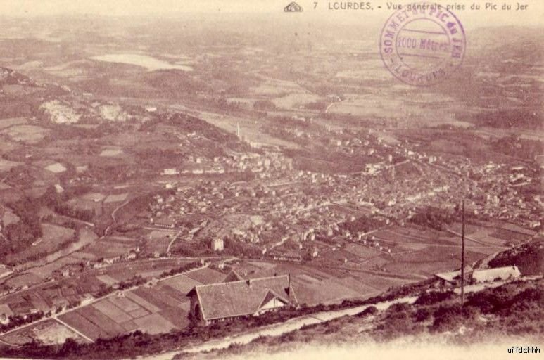 LOURDES FRANCE VUE GENERALE PRISE DU PIC DU JER