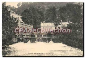 Postcard Pont Audemer Old Dam