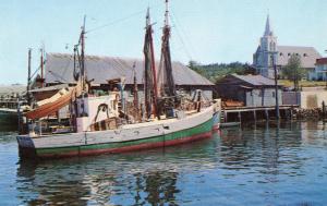 ME - Boothbay Harbor. Fishing Boat at Dock