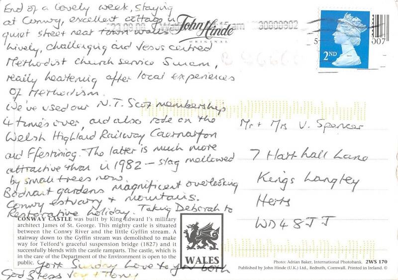 B96660 conwy castle wales