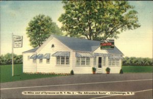 Chittenango NY Canteen Restaurant Roadside Linen Postcard