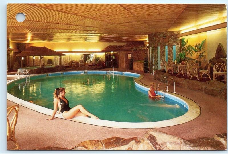 Hinckley Island Hotel 1990s Leicestershire Leisure Pool Complex 4x6 Postcard A49