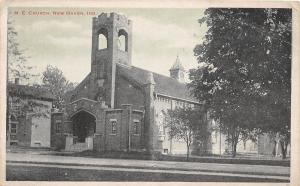 B62/ New Haven Indiana In Postcard 1922 M.E. Church Building