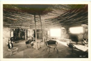 Postcard RPPC Arizona Grand Canyon Hopi House interior 1930s 23-10919