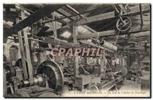 Postcard Old Automobile Factory Michelin Clermont Ferrand A corner of & # 39a...