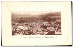 Old Postcard Lourdes View On The area of ​​the parish church
