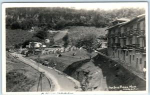 RPPC  SAN JOSE PURUA, Michoacan Mexico   HOTEL BALNEARIO SPA  1948  Postcard