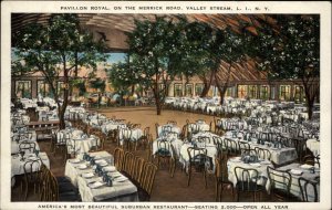 Valley Stream Long Island New York NY Pavillon Royal Vintage Postcard