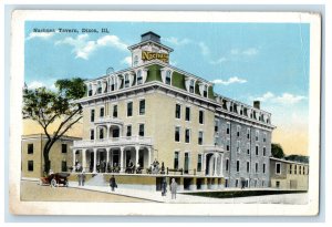 c1920s Nachusa Tavern, Dixon Illinois IL Unposted Antique Postcard