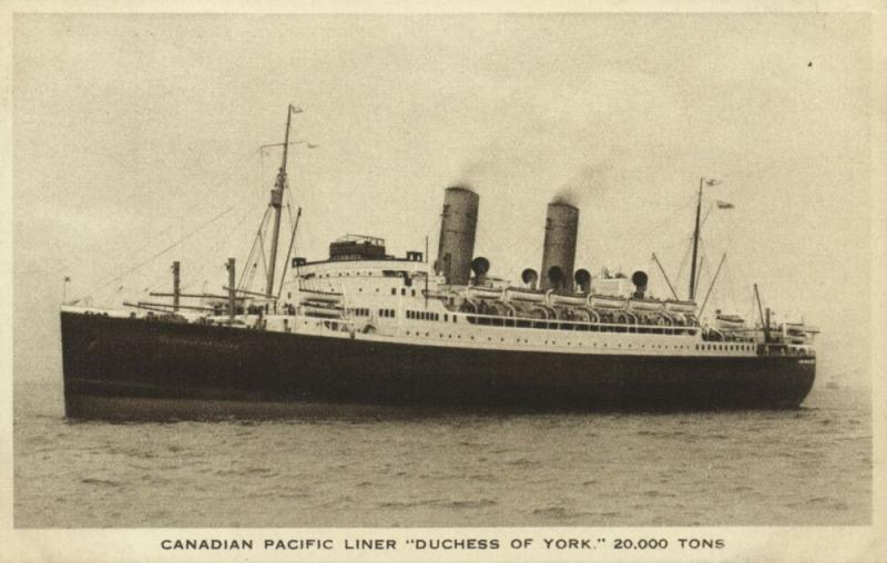 Canadian Pacific Line Steamer Duchess of York (1920s)