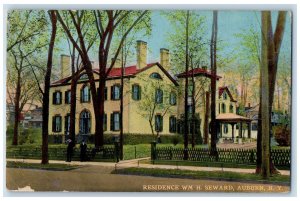 1911 Residence Of Wm. H. Seward Auburn New York NY Posted Postcard 
