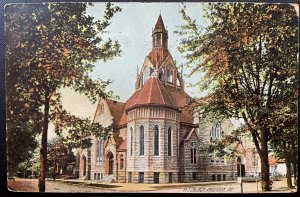 Vintage Postcard 1907 M.E. Church, Anderson, Indiana (IN)