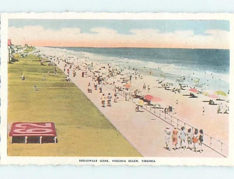 1930's BEACH SCENE Virginia Beach Virginia VA G6061