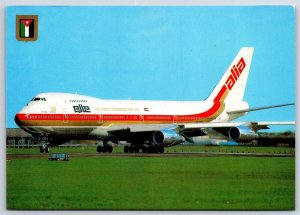 Airplane Postcard ALIA Royal Jordanian Airlines Boeing 747 CK10