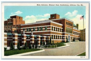 c1920's Main Entrance Missouri State Penitentiary Jefferson City MO Postcard