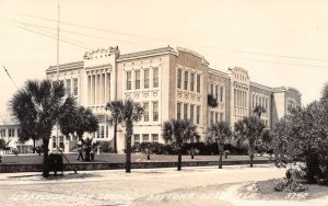 Daytona Beach Florida Seabreeze High School Real Photo Vintage Postcard AA24289