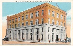 G48/ Oneida New York Postcard c1920 Madison County Trust Bank