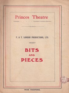 George Robey Bits & Pieces Antique Princes Musical Theatre Programme