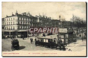 Postcard Old Tram Toulouse Carrefour Lafayette