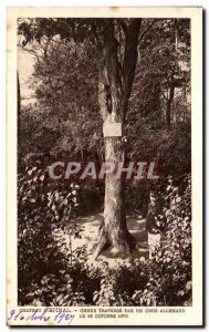 Old Postcard Chateau D Epinal Ohene Traverse By A German Obus The