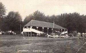RPPC, c.'12, Chautaqua Grounds, Camp Point, IL, from Quincy IL, #7,Old Post Card