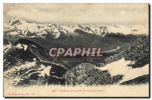 Postcard Old Drac Valley Gap and Peak Chaillol