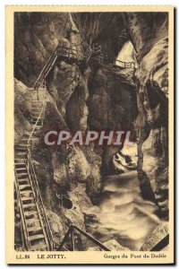 Old Postcard The Jotty Gorge Devil's Bridge