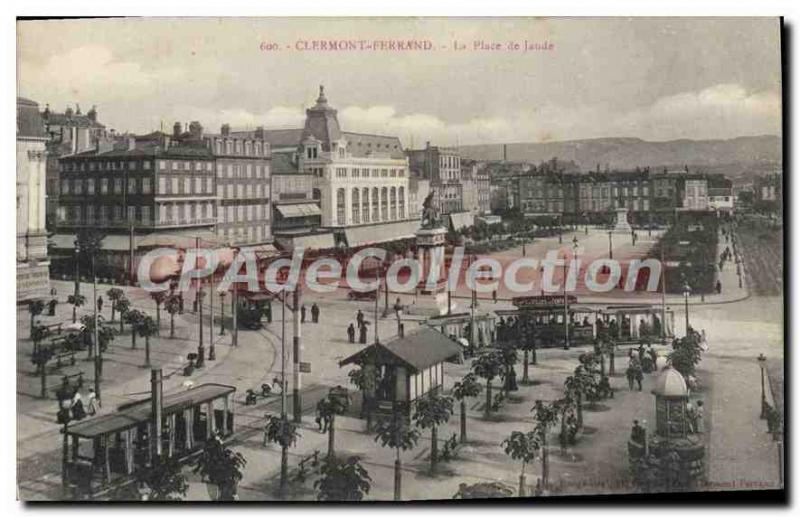 Old Postcard Clermont Ferrand Place De Jaude